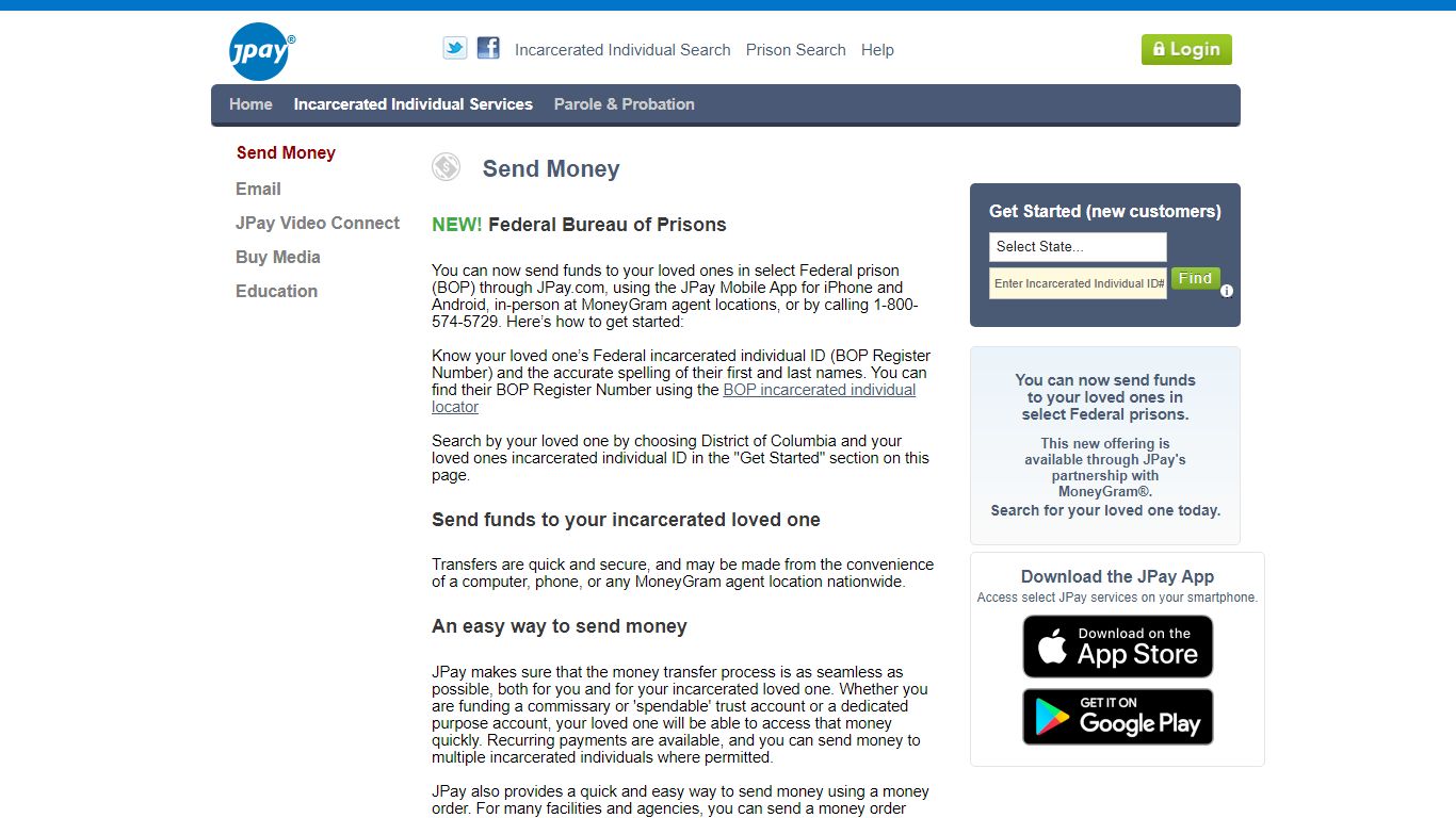 JPay | Send Money